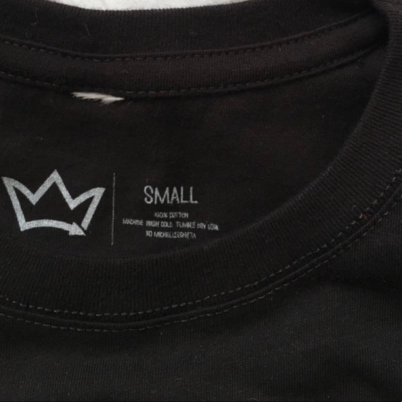 CELLA BEAUTY & THE BEAST BLACK SIZE M GRAPHIC SHORT SLEEVE COTTON T SHIRT - Picture 5 of 6